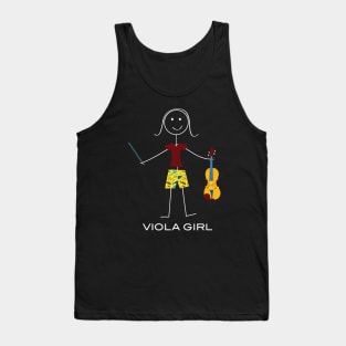 Funny Womens Viola Girl Tank Top